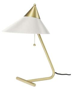 Lampa Stołowa Warm Nordic, Brass Top, biały, salon, metal, design