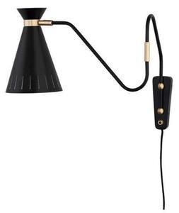 Lampa Ścienna Warm Nordic, Cone, czarny, salon, metal, vintage