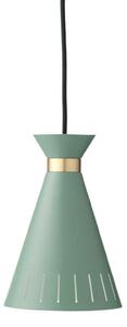 Lampa Wisząca Warm Nordic, Cone, ściemnialny, zielony, jadalnia, metal, vintage