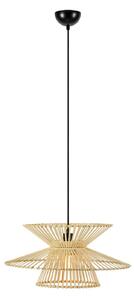Lampa Wisząca Markslöjd, Duplici, drewniany, salon, bambus