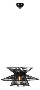 Lampa Wisząca Markslöjd, Duplici, czarny, salon, bambus