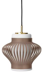 Lampa Wisząca Warm Nordic, Opal Lamella, ściemnialny, brąz rdzawy, jadalnia, metal, vintage