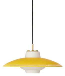 Lampa Wisząca Warm Nordic, Opal Shade, ściemnialny, żółty, jadalnia, metal, skandynawski