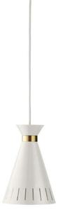 Lampa Wisząca Warm Nordic, Cone, ściemnialny, biały, kuchnia, metal, vintage