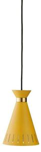 Lampa Wisząca Warm Nordic, Cone, ściemnialny, żółty, kuchnia, metal, vintage