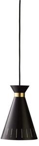 Lampa Wisząca Warm Nordic, Cone, ściemnialny, czarny, kuchnia, metal, vintage