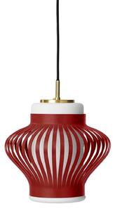 Lampa Wisząca Warm Nordic, Opal Lamella, ściemnialny, czerwony, jadalnia, metal, vintage