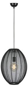 Lampa Wisząca Markslöjd, Florence, ściemnialny, czarny, salon, tkanina | tekstylia, skandynawski