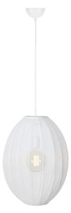 Lampa Wisząca Markslöjd, Florence, ściemnialny, biały, salon, tkanina | tekstylia, skandynawski