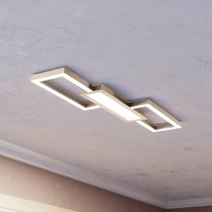 EGLO Lampa sufitowa LED Monirote, matowy nikiel, długość 78 cm, aluminium, CCT
