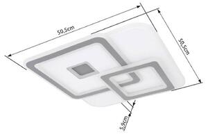 Globo Lampa sufitowa LED Kique, sterowana aplikacją, biała, długość 50 cm, CCT