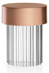 Lampa Stołowa FLOS, Last Order, ściemnialny, miedziany, salon, szkło, design