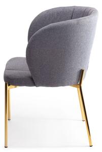 Krzesło tapicerowane Marselo Gold Gray