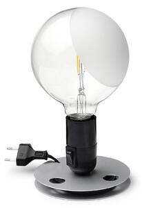 Lampa Stołowa FLOS, Lampadina, czarny, salon, metal, design