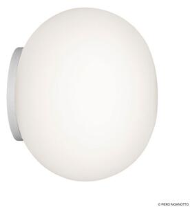 Lampa Ścienna FLOS, Mini Glo-Ball, ściemnialny, biały, salon, szkło, design