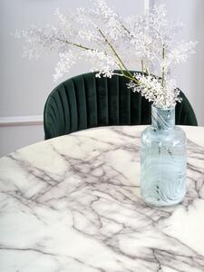 Stół okrągły Brodway White Marble 110 cm