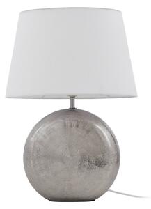 Lampa Stołowa Lindby, Florentino, biały, salon, tkanina | tekstylia