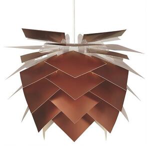 Lampa Wisząca Dyberg Larsen, Illumin Copper Look, ściemnialny, miedziany, salon, tworzywo sztuczne, design
