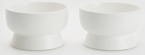 Reserved - Ceramiczna miska dla zwierzaka 2 pack - Biały