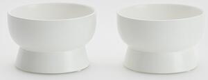 Reserved - Ceramiczna miska dla zwierząt 2 pack - Biały