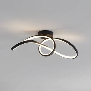EGLO connect lampa sufitowa LED Calarossa-Z, czarna, aluminium