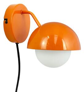 Lampa Ścienna Dyberg Larsen, Rose, pomarańczowy, salon, metal, design