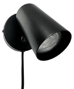 Lampa Ścienna Dyberg Larsen, Modern, ściemnialny, czarny, salon, metal, design