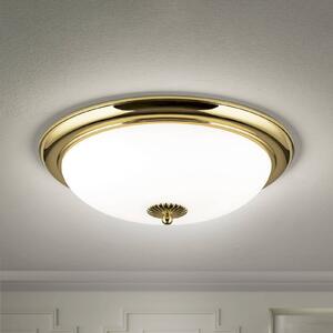 ORION Lampa sufitowa Empire, Ø 48 cm, złota, matowe opalowe szkło