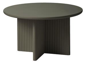 Okrągły stolik w kolorze khaki ø 80 cm Palma – Unique Furniture