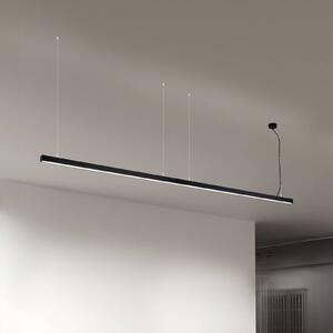 ORION Lampa sufitowa LED Bounce, czarna, długość 113 cm, CCT, aluminium