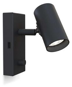 Lampa Ścienna Belid, ściemnialny, czarny, salon, metal