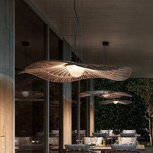 Bover lampa wisząca zewnętrzna Mediterránia, brązowa, Ø 105 cm możliwość ściemniania, brązowy / rdzawy, tworzywo sztuczne, design