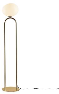 Lampa Podłogowa DFTP by Nordlux, Shapes, złoty | mosiężny, salon, szkło, design