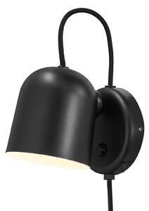 Lampa Ścienna DFTP by Nordlux, Angle, ściemnialny, czarny, salon, metal, nowoczesny