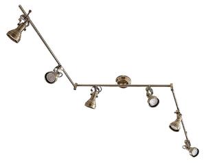 Lampa Sufitowa Lindby, PERSEAS, ściemnialny, antyczny mosiądz, salon, metal, antyczny