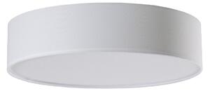 Lampa Sufitowa Lindby, Sebatin, ściemnialny, biały, sypialnia, tkanina | tekstylia, skandynawski