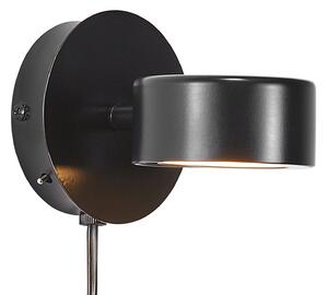 Lampa Ścienna Nordlux, Clyde, ściemnialny, czarny, salon, metal, nowoczesny