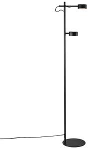 Lampa Podłogowa Nordlux, Clyde, ściemnialny, czarny, salon, metal, nowoczesny