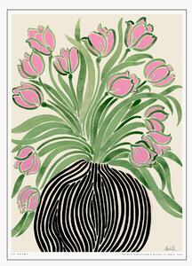 Oprawiony druk cyfrowy Tulips 1