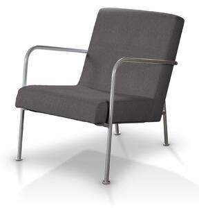 Pokrowiec na fotel Ikea PS kolor szary tkanina strukturalna
