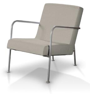 Pokrowiec na fotel Ikea PS kolor beżowy tkanina strukturalna