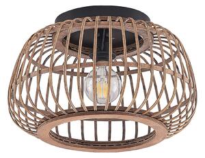 Lampa Sufitowa Lindby, Bominio, ściemnialny, drewniany, salon, drewno, skandynawski
