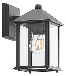 Zewnętrzna Lampa Lindby, Giavanna, ściemnialny, czarny, balkon, szkło, nowoczesny