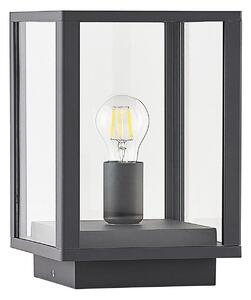 Zewnętrzna Lampa Lindby, Giavanna, ściemnialny, czarny, taras, szkło, nowoczesny