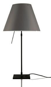 Lampa Stołowa Luceplan, ściemnialny, szary, salon, aluminium