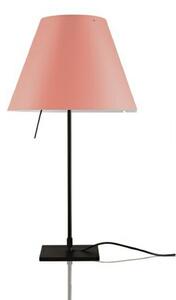 Lampa Stołowa Luceplan, pudrowy róż, salon, aluminium