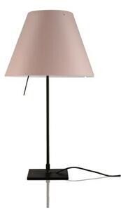 Lampa Stołowa Luceplan, pudrowy róż, salon, aluminium