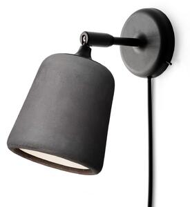 Lampa Ścienna New Works, Material The Originals, szary, salon, kamień, design