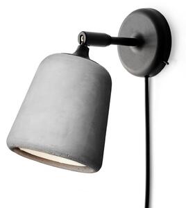 Lampa Ścienna New Works, Material The Originals, szary, salon, kamień, design