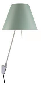 Lampa Ścienna Luceplan, zielony, salon, aluminium